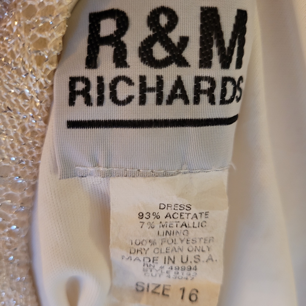 R & M Richards Elegant Beige Maxi Dress - image 4